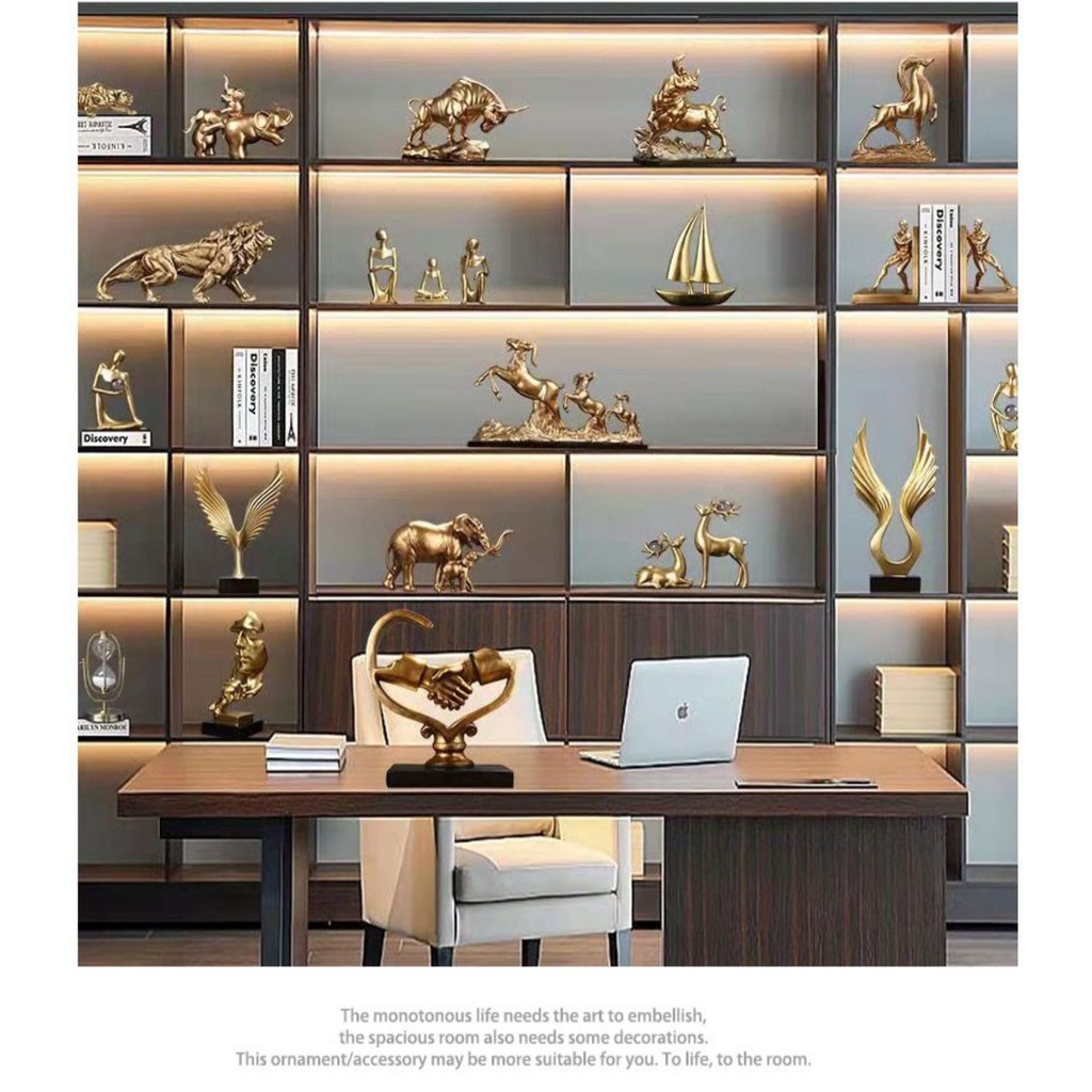 CT153B107 FAMITOSS โมเดลแต่งบ้านสีทอง ของแต่งบ้านสีทอง โมเดลแต่งบ้าน โมเดลสีทอง โมเดิร์น Modern luxury Model แต่งบ้านสวย