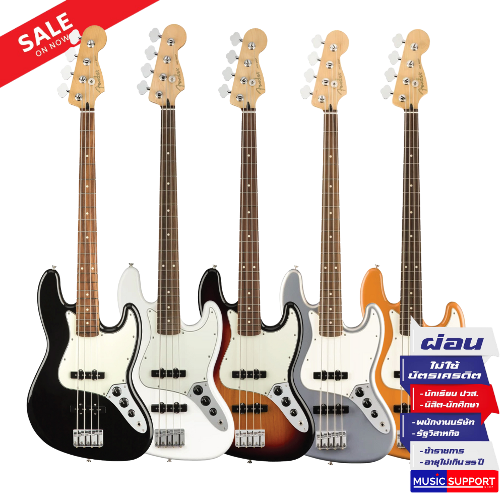เบสไฟฟ้า Fender Player Jazz Bass 4 String PF