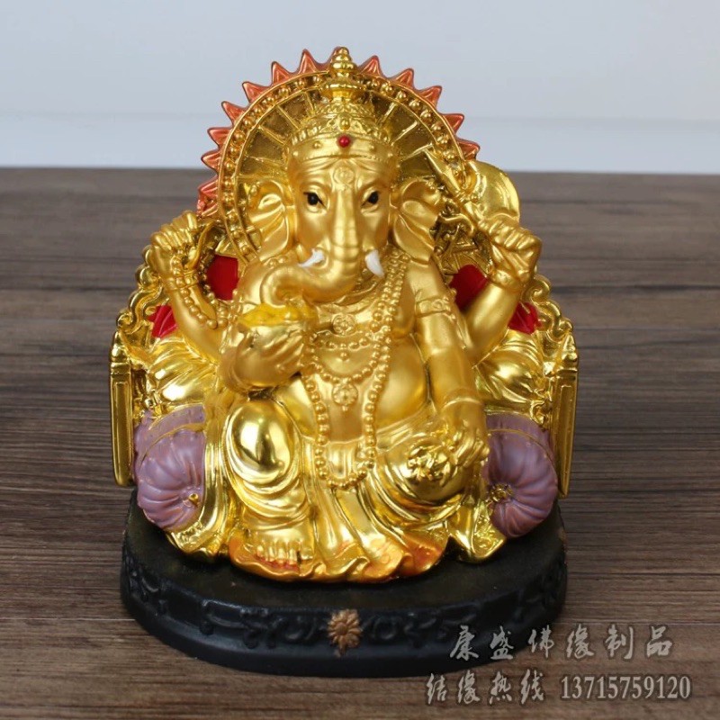 CT023B041 HAOYUN องค์พ่อ พระพิฆเนศ ค้าขายร่ำรวย การเงิน การงาน ประสบความสำเร็จ พระพิฆเนศปางเศรษฐี พระพิฆเนศปางประทานพร