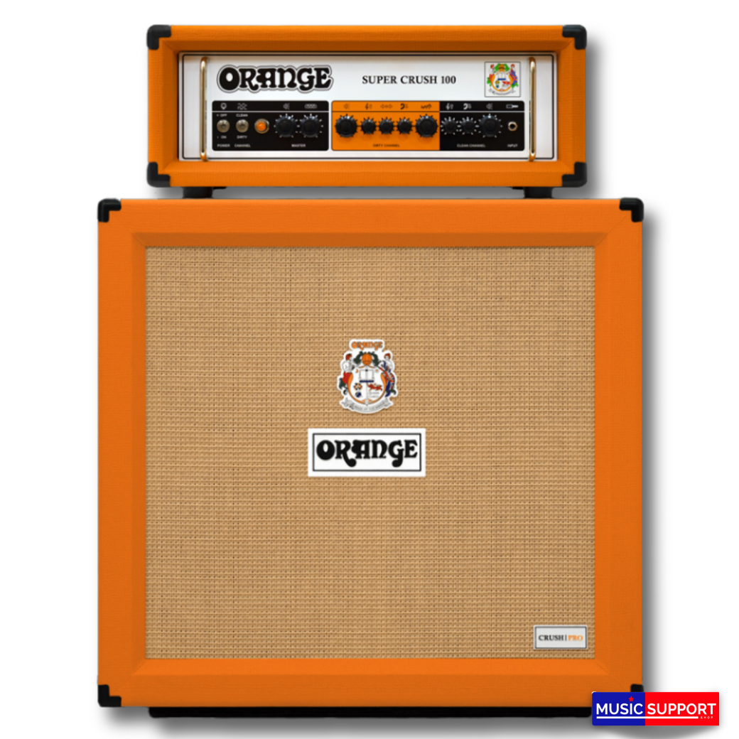 Orange Super Crush 100 Head + Crush Pro 412 Cabinet หัวแอมป์พร้อมตู้ลำโพง