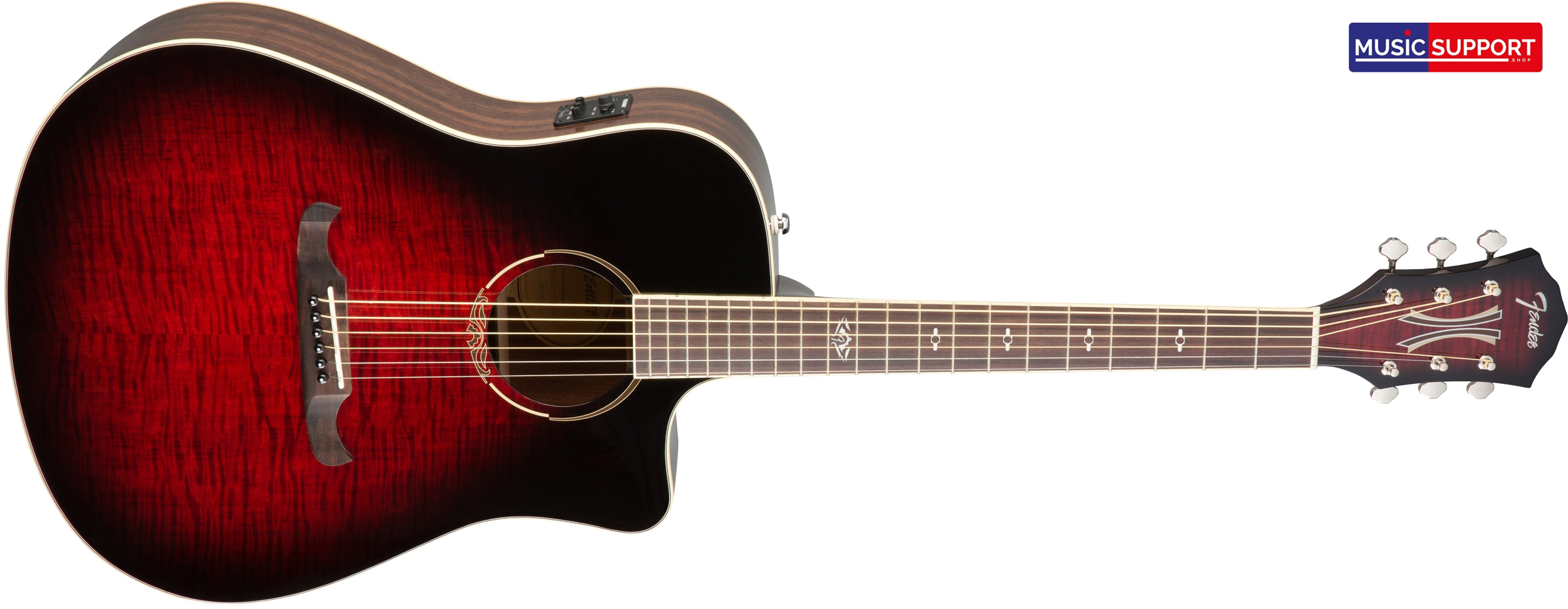 กีต้าร์โปร่งเบสไฟฟ้าFenderT-BUCKET-300-EBASS-RWTransCherryburst