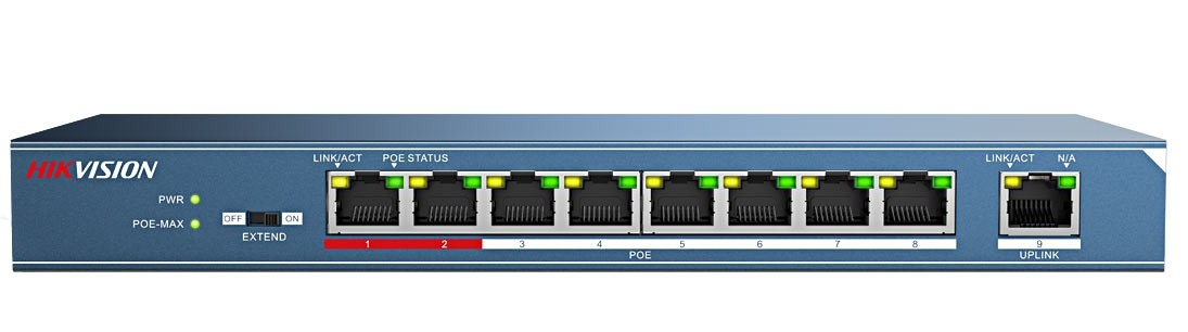 PoE Switch 8 Port 123W รุ่น DS-3E0109P-E
