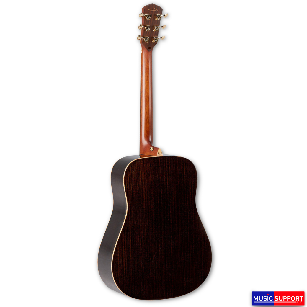 Veelah V8-D กีตาร์โปร่งทรง Dreadnought All Solid with Deluxes Hard Case