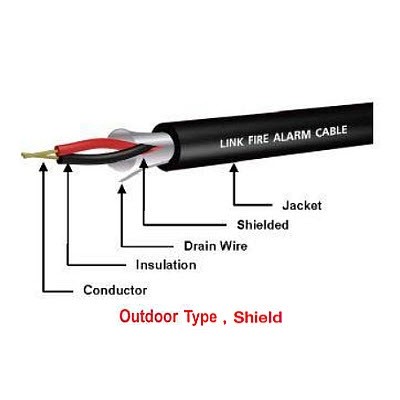 CB-0214P FIRE ALARM, SHIELD 2x14 AWG, 1 PAIR, PE , OUTDOOR PACKING 500 M/ Roll