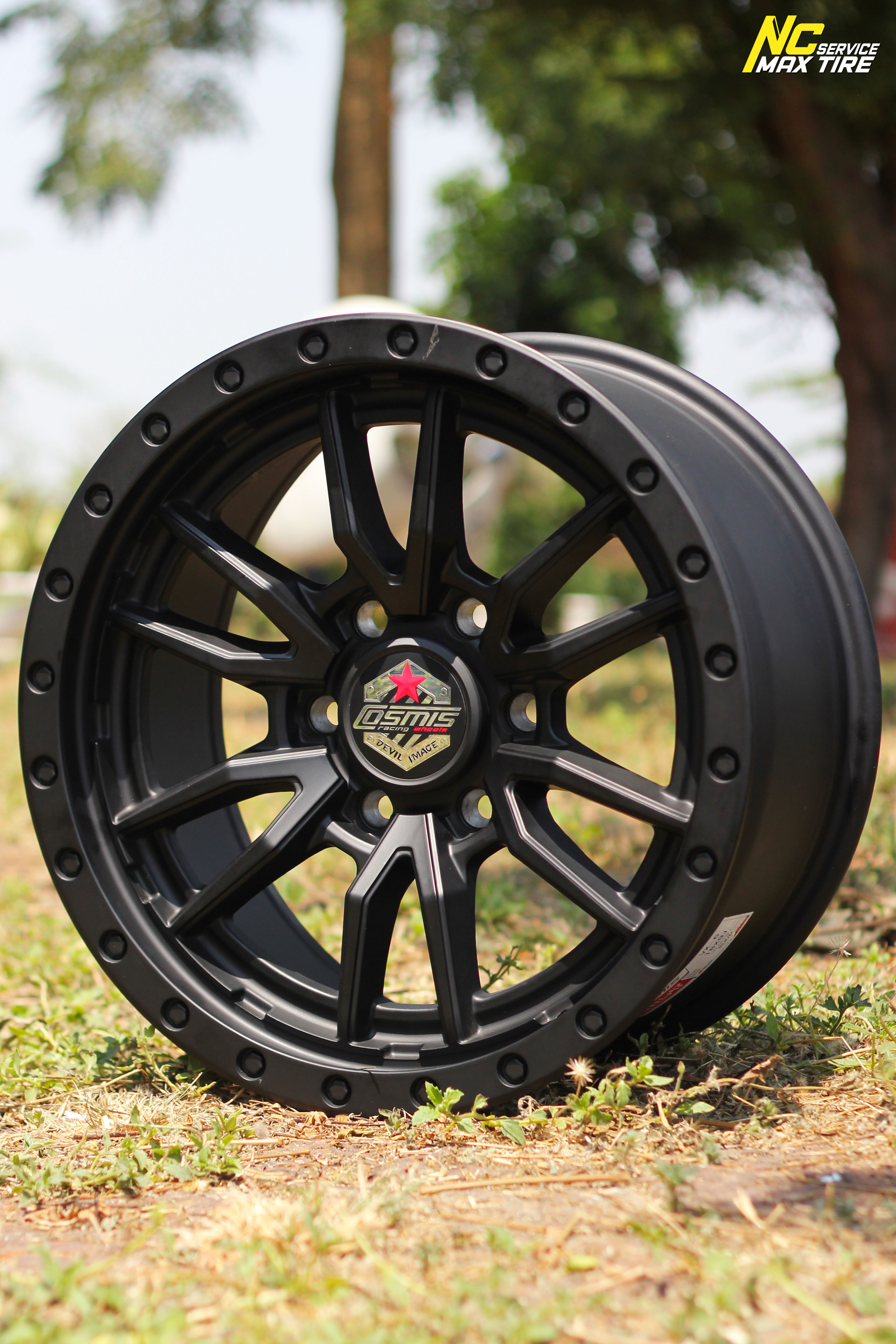 ล้อแม็กสวยๆ / ล้อแม็กออฟโรด / ล้อแม็กขอบ18 / Cosmis / DEVIL / VX-6 / OffRaod / 18x9.0 6H139.7 ET25 / ล้อแม็กสีดำด้านทั้งวง / NC