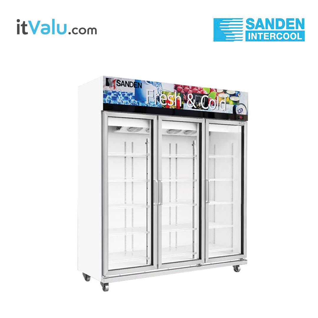 ตู้แช่เย็น SANDEN กระจก 3 ประตู รุ่น OEM-1805i inverter ความจุ 53 .9 คิว (1,526 ลิตร) กว้าง 180 ซม. ลึก 66 ซม. สูง 205 ซม. รับประกันความเย็น 1 ปี รับประกันคอมเพรสเซอร์ 5 ปี