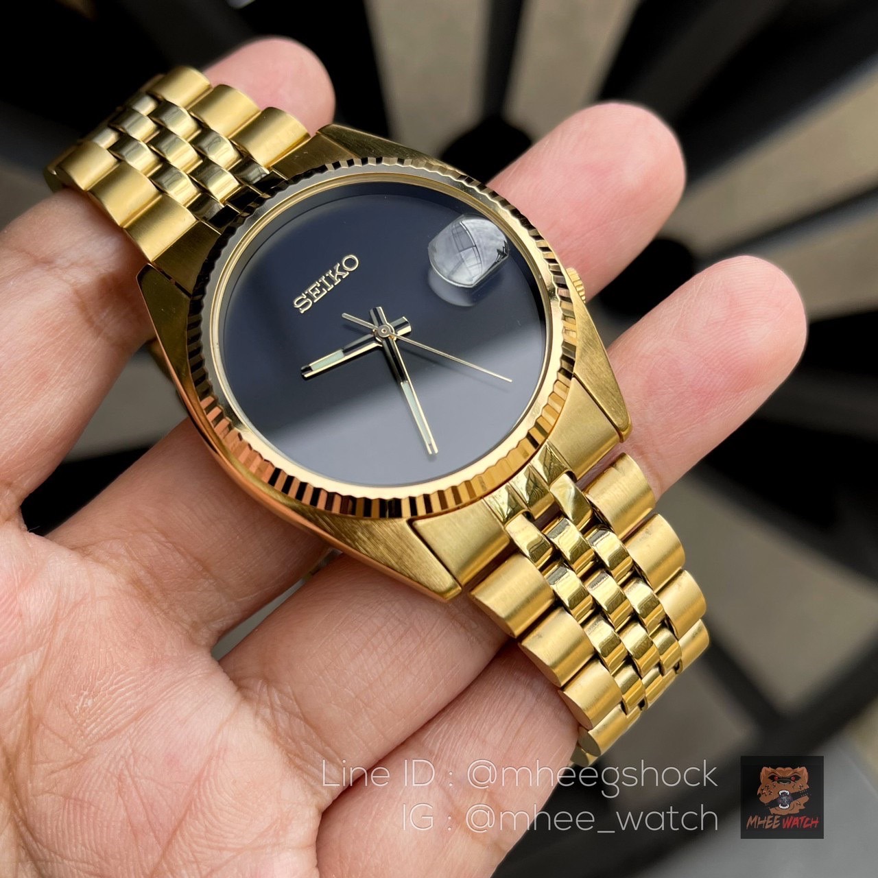 Seiko Mod Golden Black Series SNXJ94K Very Rare item 38MM