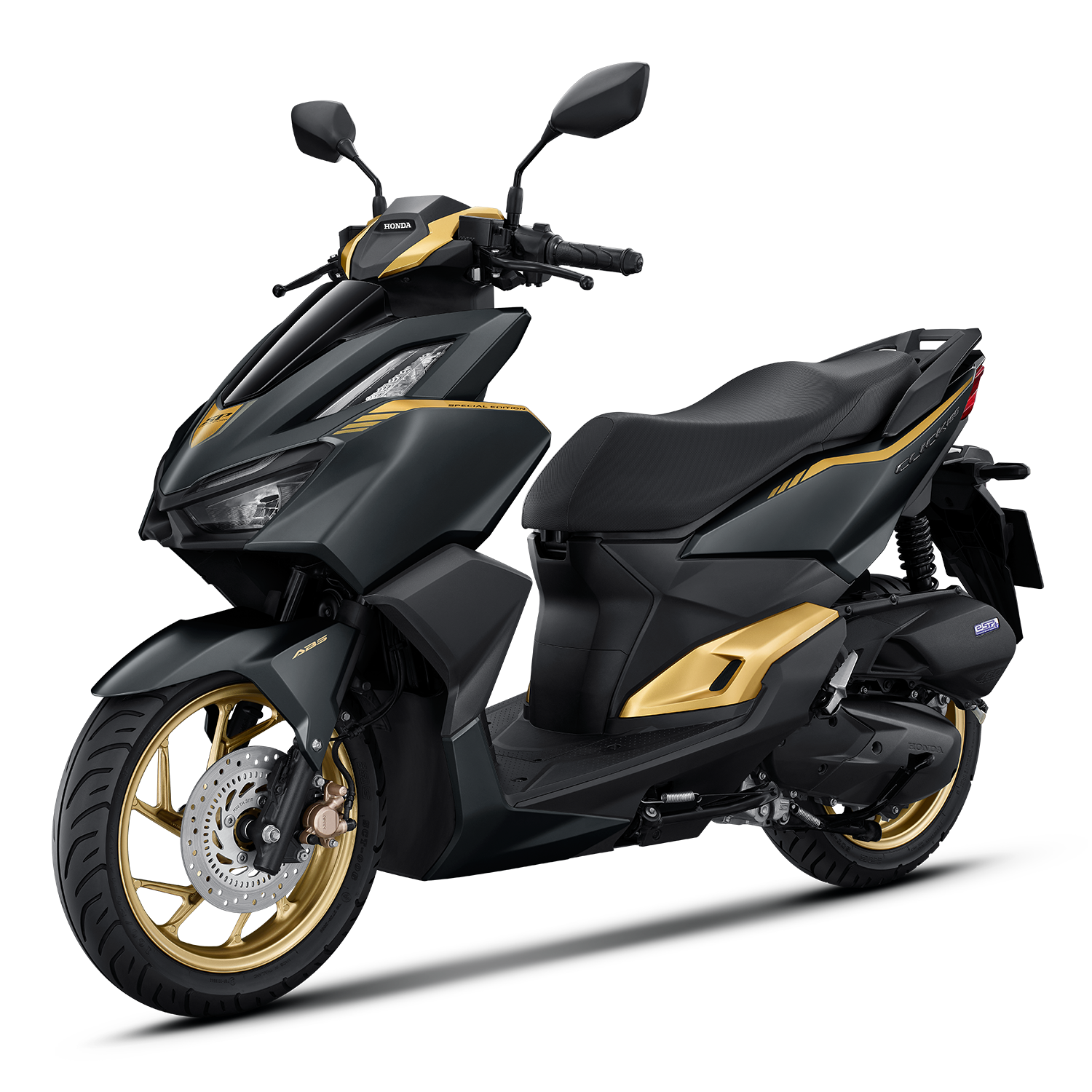 ฮอนด้าHonda Click 160 Special Edition ล้อแม็ก ดิสก์เบรก ABS Idilng Stop มี 1 สี ดำ-เหลือง (BGO)