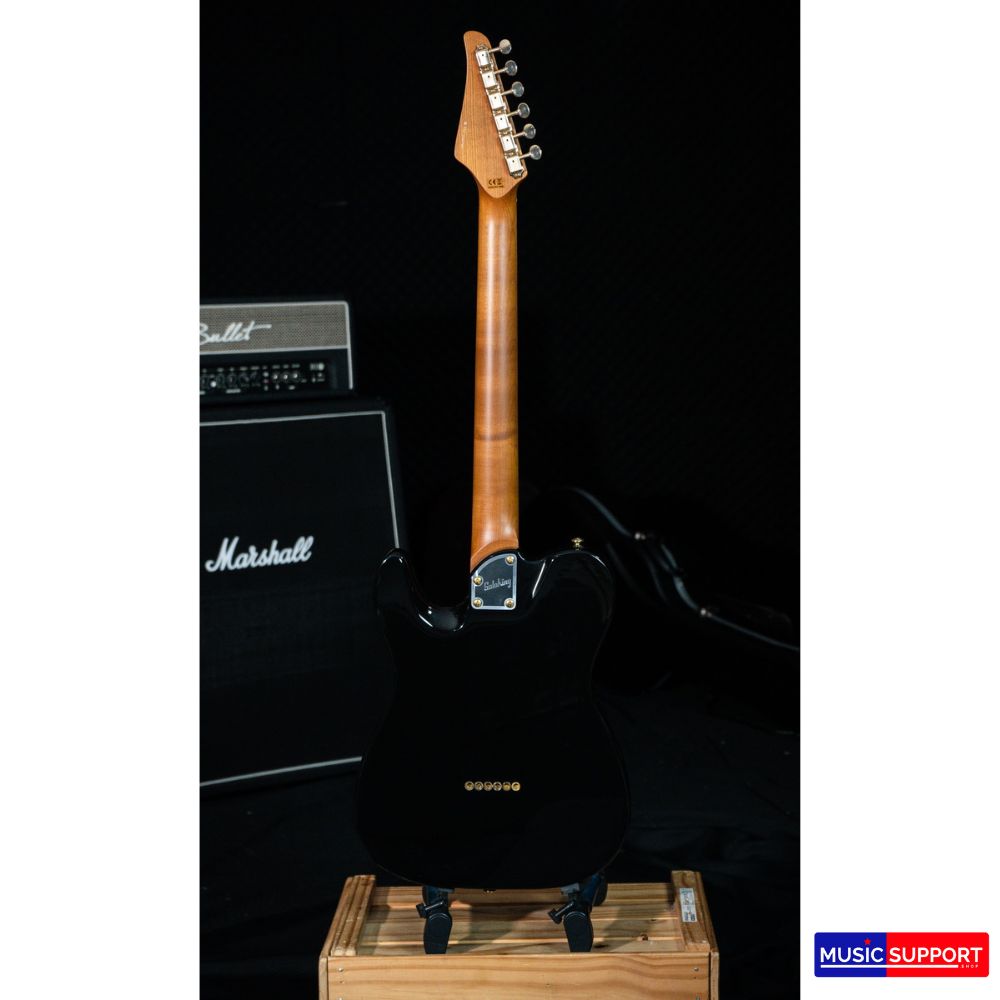 Soloking MT-1 Custom Roasted Maple FB With Gold Hardware SS Black