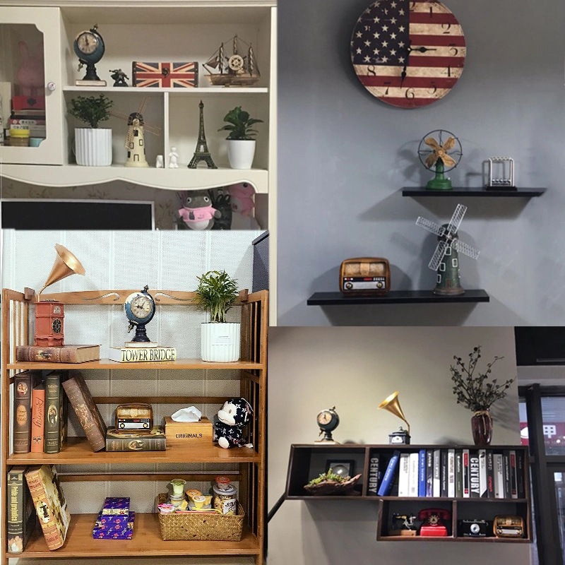 C1009B008 FAMITOSS ของตกแต่งบ้านวินเทจ โบราณ เรโทร RETRO DECORATION ตกแต่งห้อง ของขวัญ ของตั้งโชว์ นาฬิกา กระปุกออมสิน