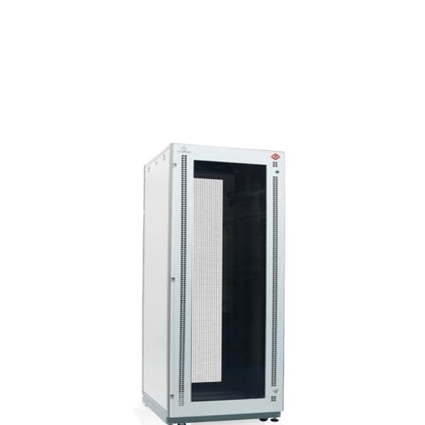 G4-81142 19” GERMAN SERVER RACK 42U, (80 x 110 cm.) Two-Tone White-Gray