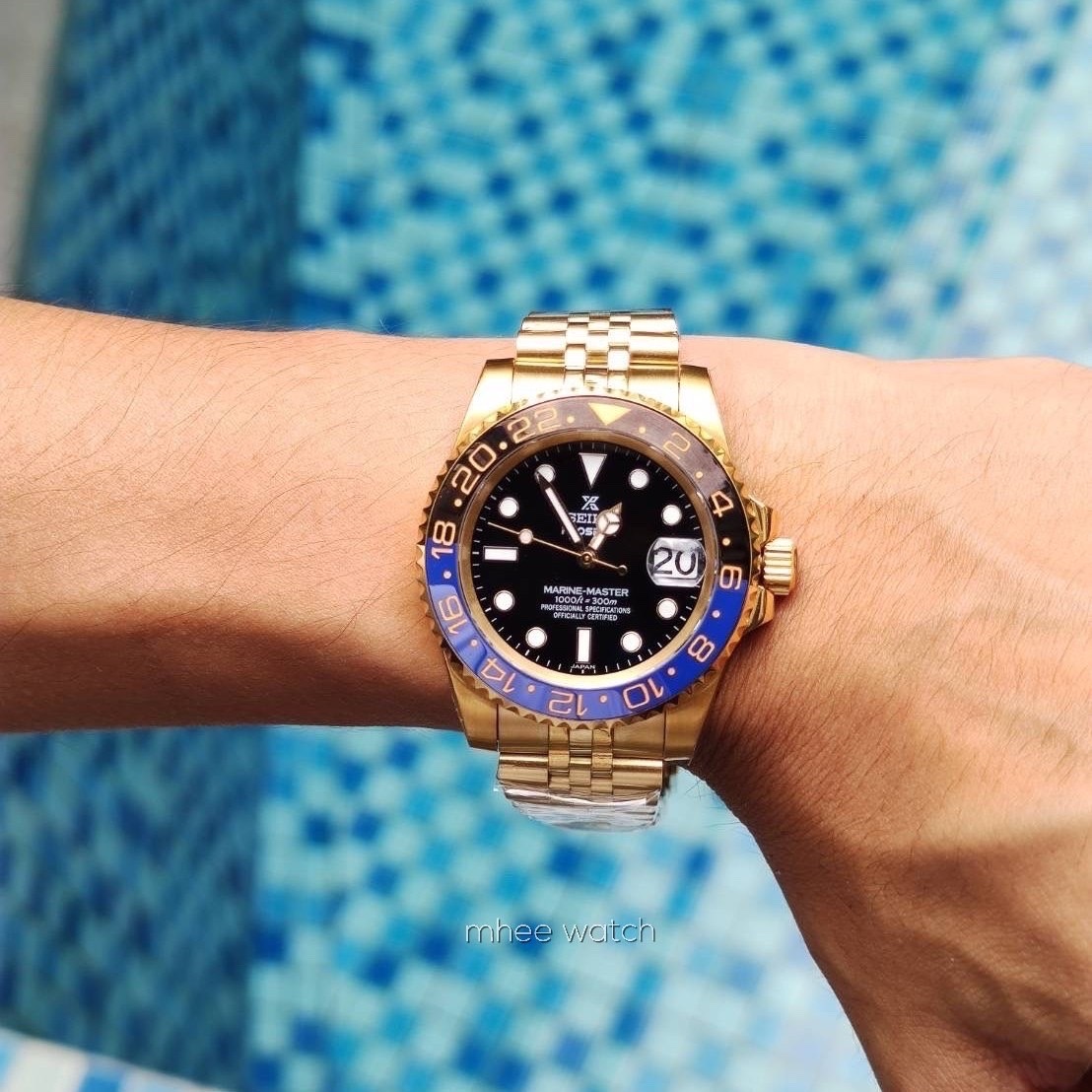 Seiko Mod BATMAN Gold Color Jubilee Strap New Arrival