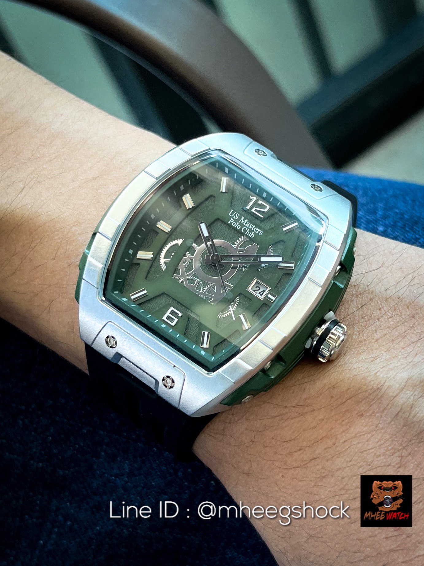 US Master Polo Club นาฬิกาข้อมือ RX-1 VORTEX M.2 HULK Green เขียว สไตล์RM