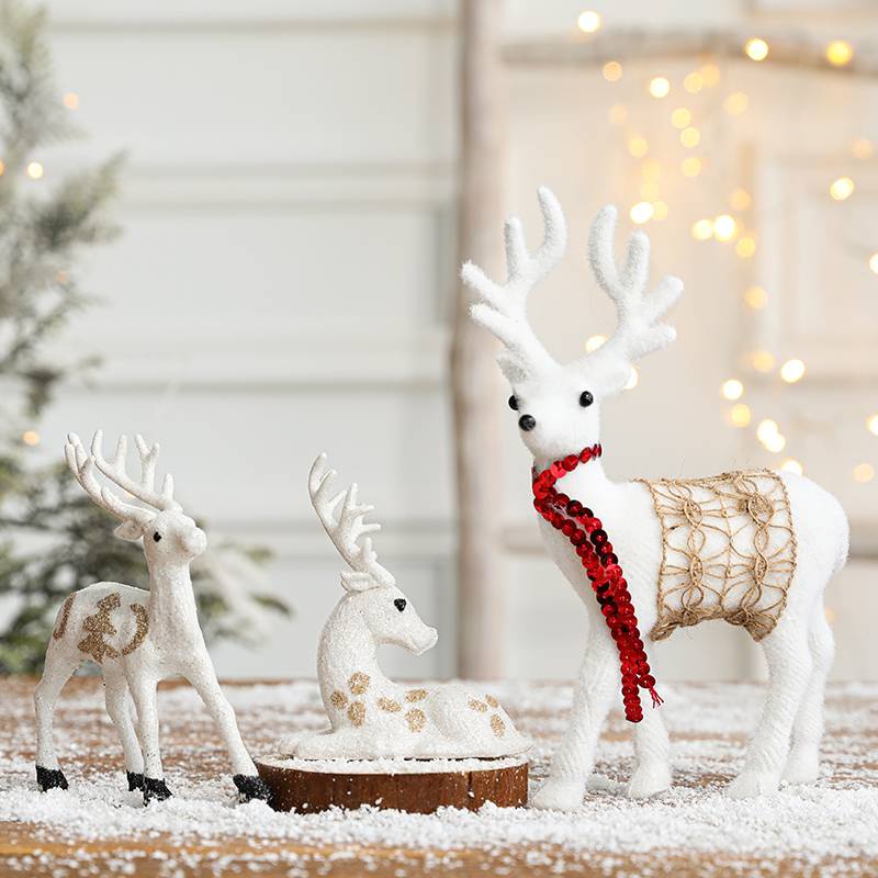 CT149B103 FAMITOSS กวางเรนเดียร์ ของแต่งคริสต์มาส กวาง ตกแต่งบ้าน Cristmas