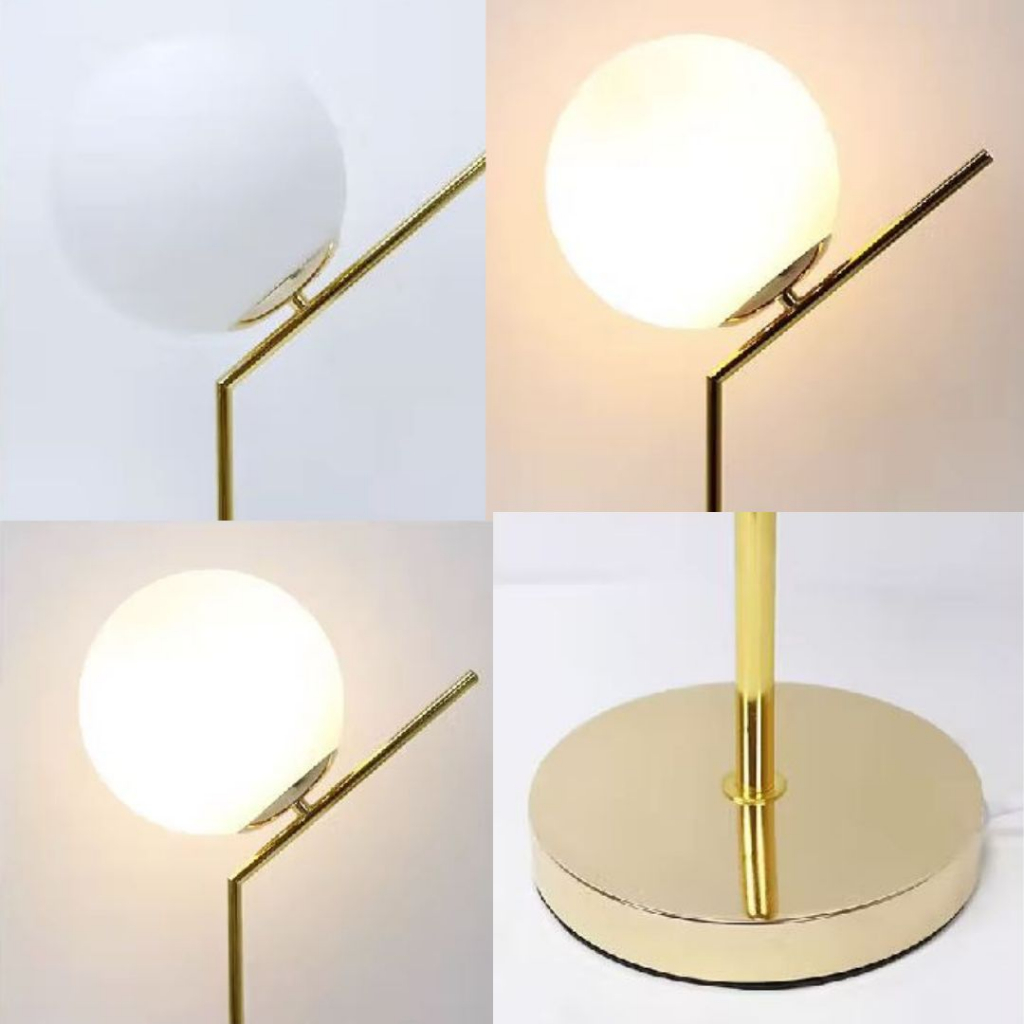 CT174A121 SOTMIA โคมไฟตั้งโต๊ะ โคมไฟตั้งโต๊ะสไตล์นอร์ดิก โคมไฟตั้งโต๊ะสีทอง โคมไฟห้องนั่งเล่น โคมไฟห้องทำงาน