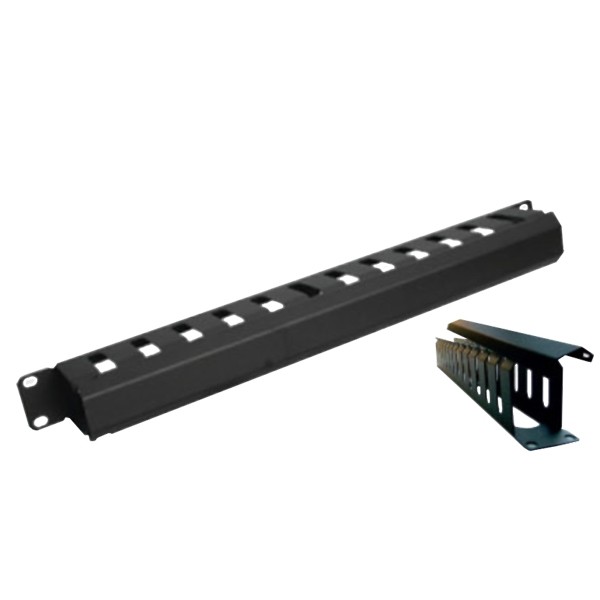 G7-06003 CABLE MANAGEMENT PANEL WITH COVER (แผงจัดสาย มีฝาครอบ) 1U Rack Mountable