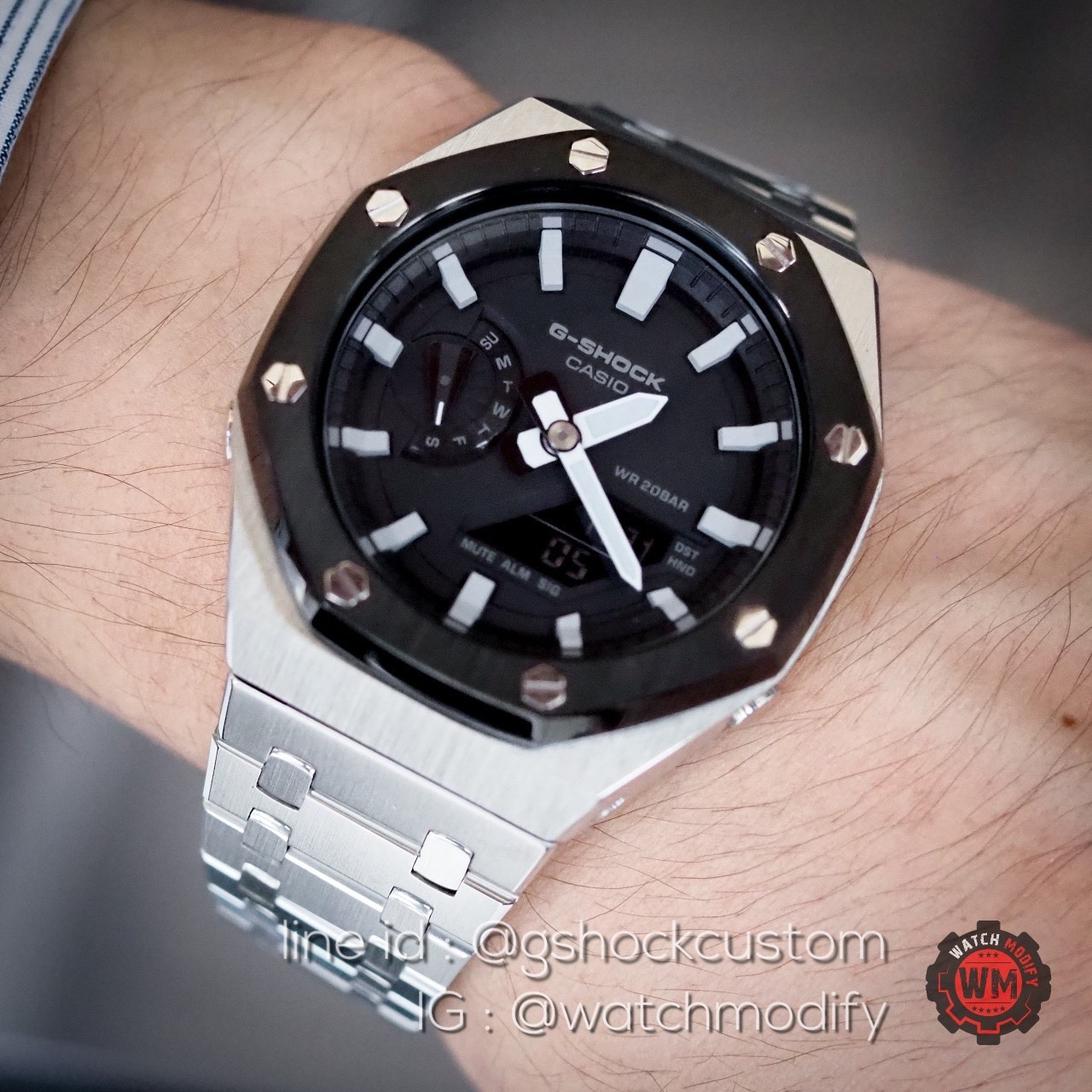 Casioak Ga-2100 หน้าAP Stainless two tone (สีใหม่ล่าสุด)