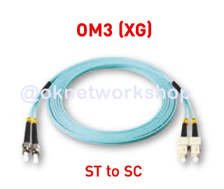 UFP446D31-03 ST-SC Duplex Patch Cord OM3 3 Meter.MM