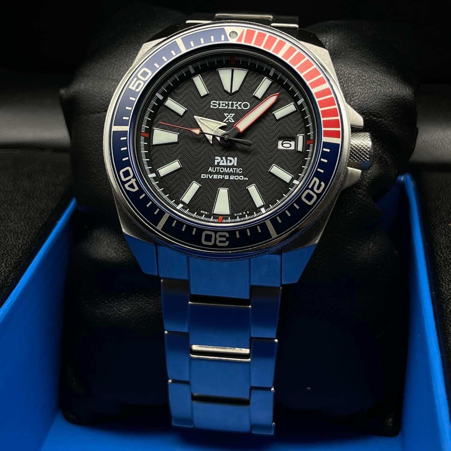 Seiko Pepsi Samurai limited Padi Save the Ocean discontinued SRPF09K