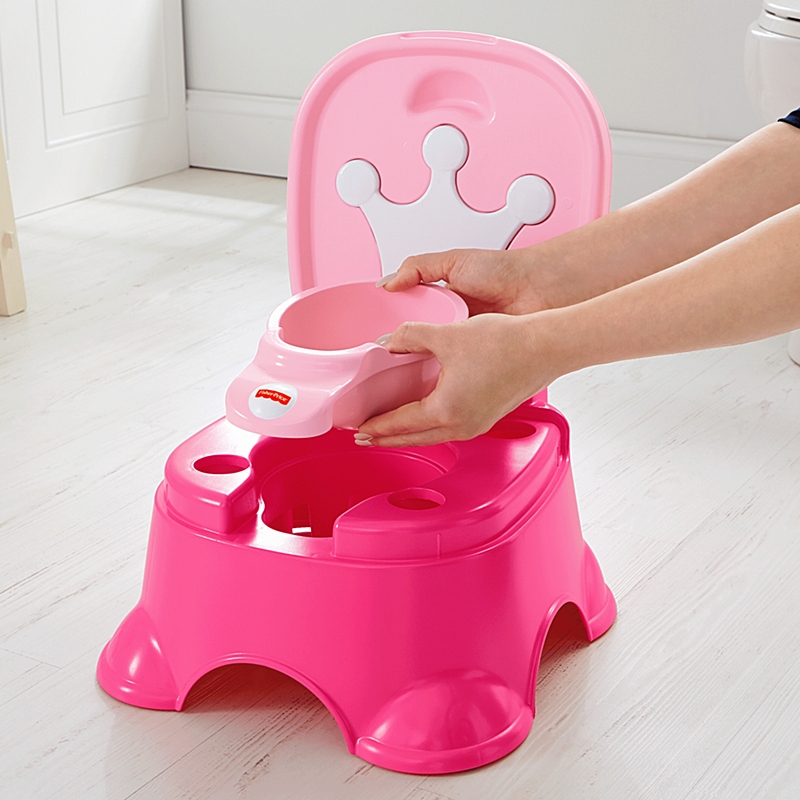 Fisher Price Royal Stepstool Potty - Pink Princess กระโถนเด็กฝึกขับถ่าย