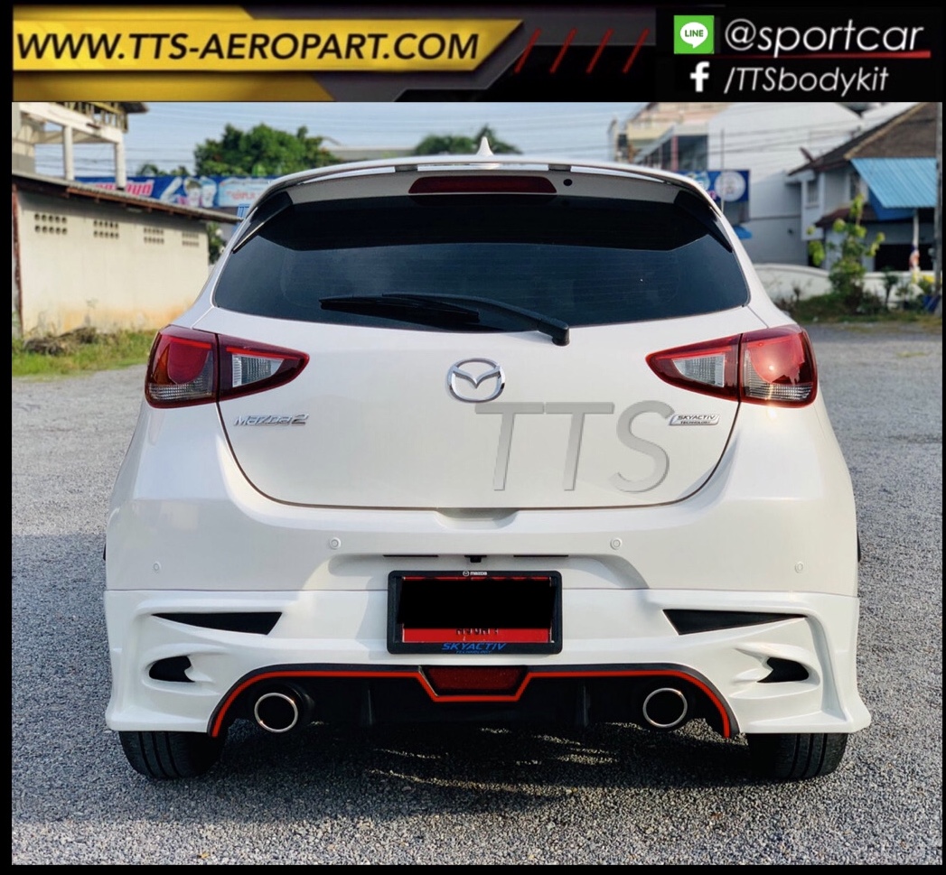 ชุดแต่ง Mazda2 2017 2018 2019 5ประตู STROM, สเกิร์ตรอบคัน Mazda2 Skyactiv มาสด้า2 แต่งสวย