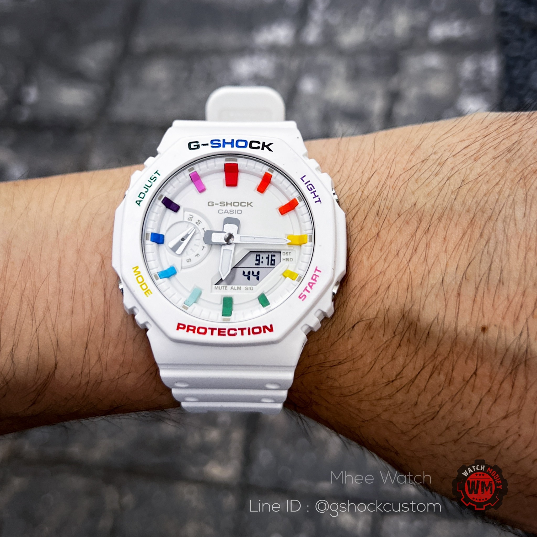 G-Shock Snow Rainbow Dial White