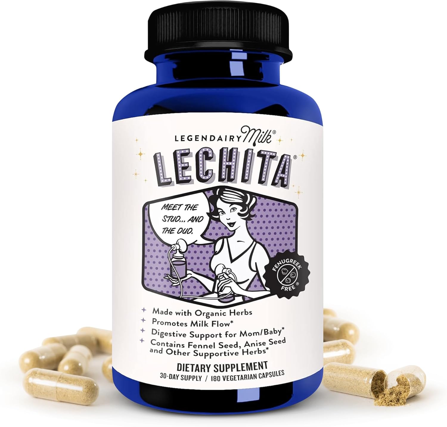 Legendairy Milk Lechita ขนาด 180 เม็ด อาหารเสริมกระตุ้นการไหลของน้ำนม