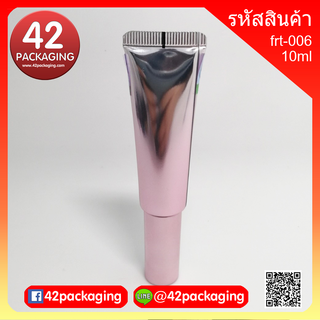 frt-006 หลอดอลู กลม 010ml ชมพูไล่เงิน #19 (8885+8953)