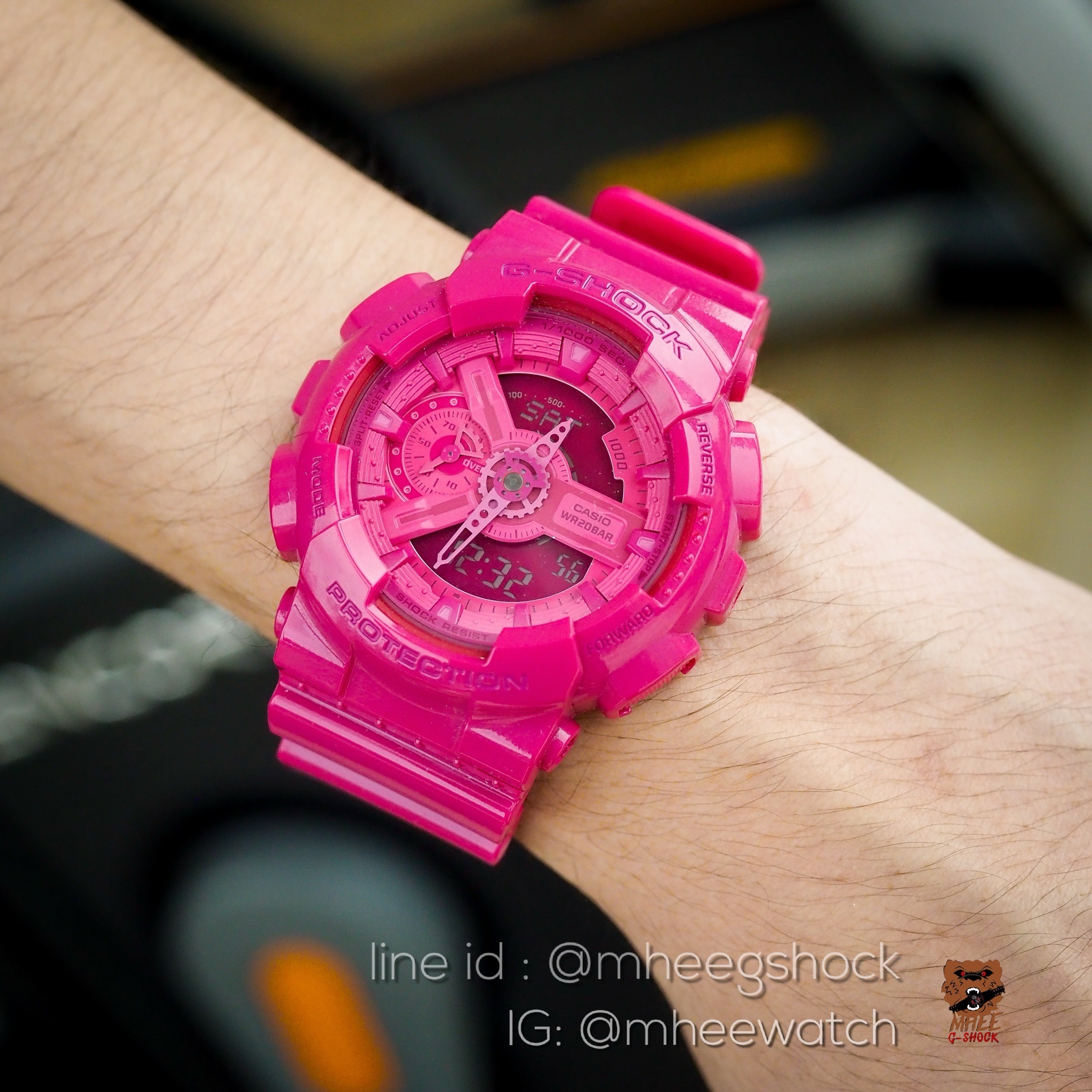 G-Shock Limited Pink Hyper color GA-110B-4A - mheewatchshop