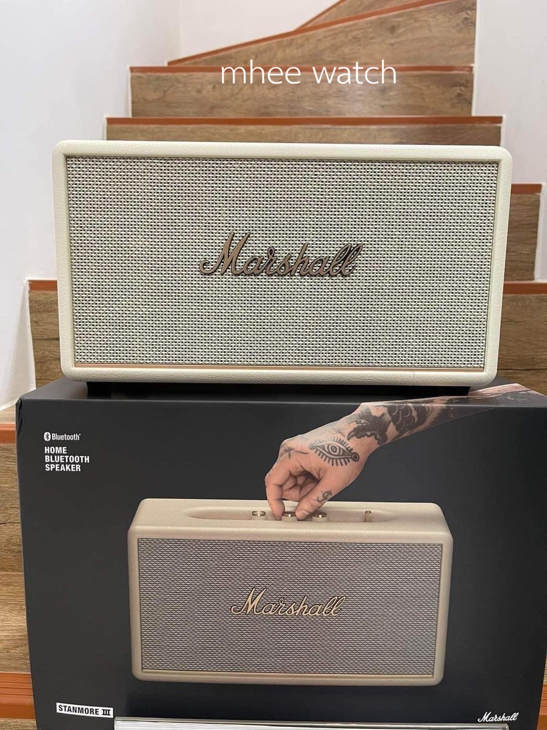 ลำโพง Marshall Standmore3 สีWhite Gold รุ่นใหม่ล่าสุด เสียงดีกว่าเดิม Bluetooth ไกลกว่าเดิม ราคาถูกกว่าที่อื่นเยอะ แท้ล้าน%