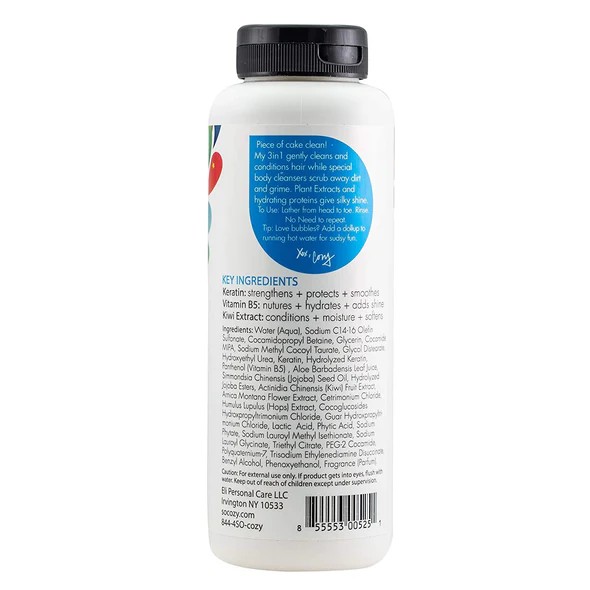 SoCozy 3-in-1 (Shampoo + Conditioner + Body Wash) สบู่เหลวอาบน้ำแบบออลอินวันสำหรับเด็ก