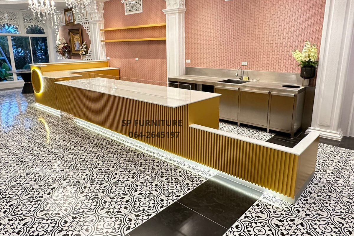 เคาน์เตอร์ร้านอาหาร เคาน์เตอร์ต้อนรับ
