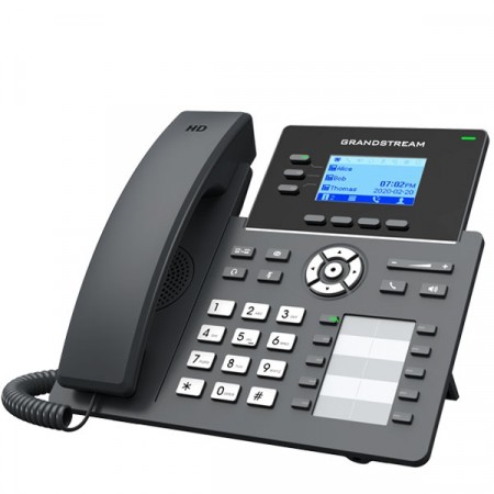 Grandstream GRP2604P 3 Lines, 6 SIP Accounts, IP Phone Dual 10/100/1000Mbps HD Audio, with PoE