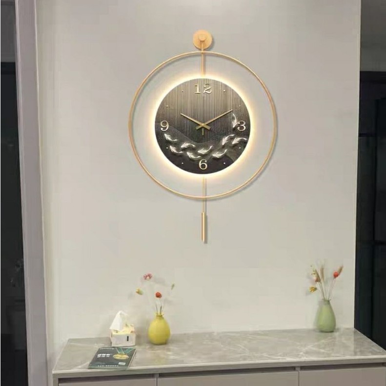 CT190C036 INTERY นาฬิกาปลามงคล นาฬิกาติดผนัง