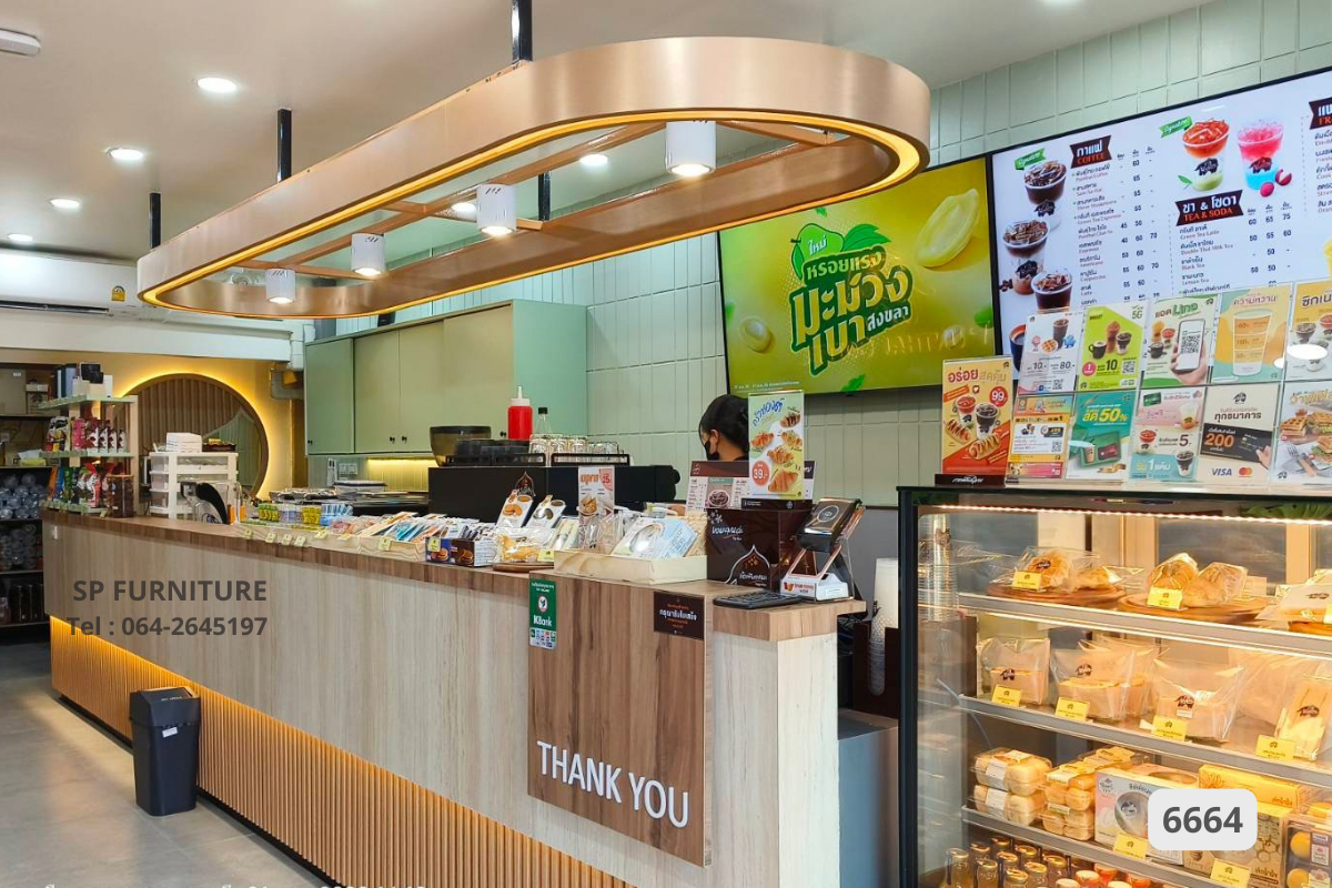 เคาน์เตอร์ร้านกาแฟพันธุ์ไทย