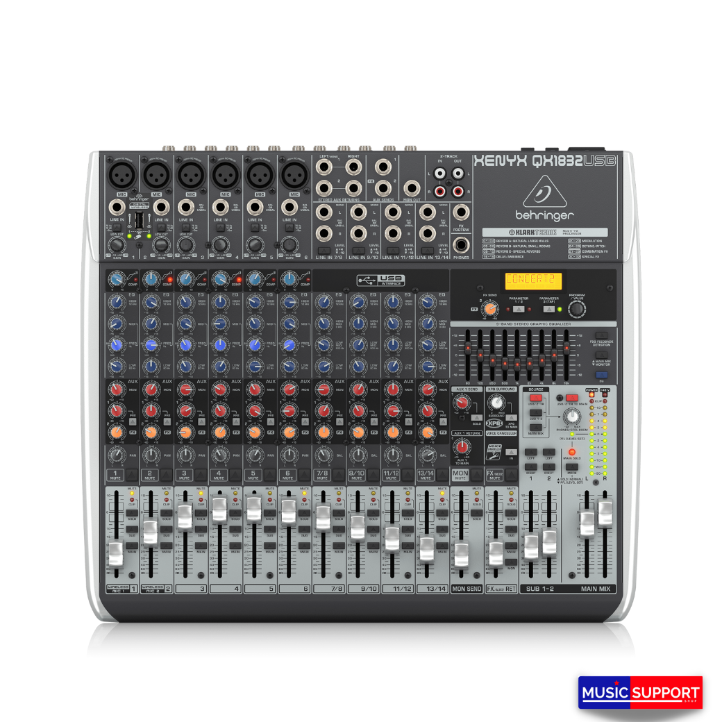 BEHRINGER XENYX QX1832USB Analog Mixers with Effects