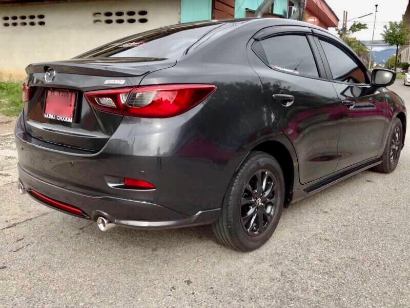 ชุดแต่ง Mazda2 2017 2018 2019 4ประตู OEM, สเกิร์ตรอบคัน Mazda2 Skyactiv มาสด้า2 แต่งสวย