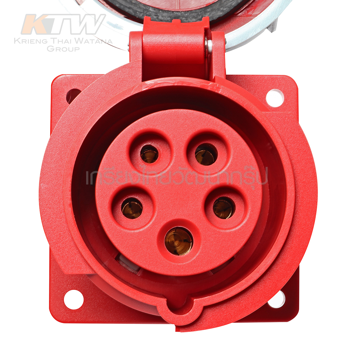 MARATHON ปลั๊กและเต้ารับอุตสาหกรรม เอ็นจิเนียริ่งพลาสติกที่ไม่ลามไฟ แบบ ฝังตรง