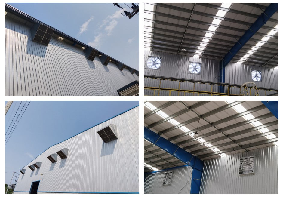 ผลงานการการออกแบบ ติดตั้งระบบระบายอากาศ แก้ไขปัญหาความร้อน