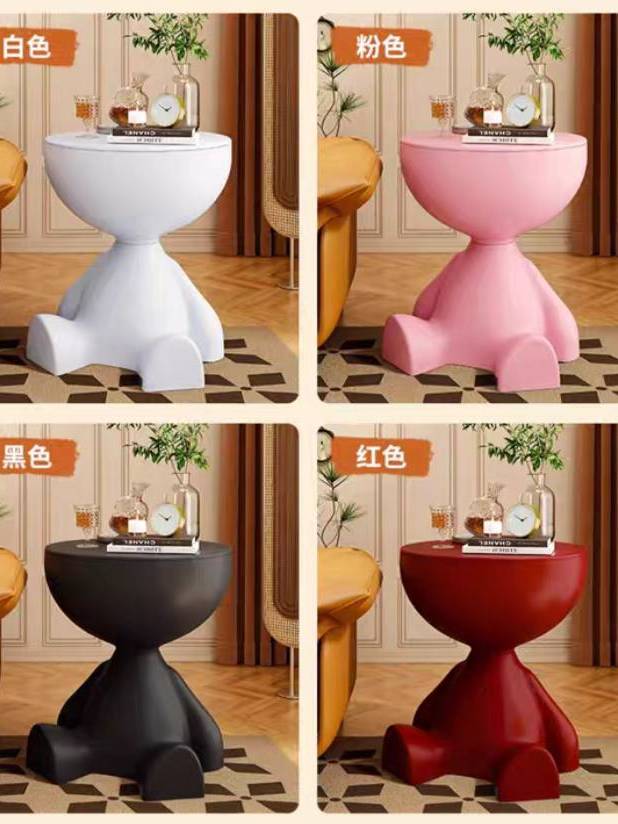 CT233D130 ZEITAKU โต๊ะข้างโซฟา รถเข็นเคลื่อนย้ายได้ โต๊ะกาแฟเล็ก โต๊ะล้อเลื่อน ชั้นวางของข้างเตียง ห้องนั่งเล่นในบ้าน