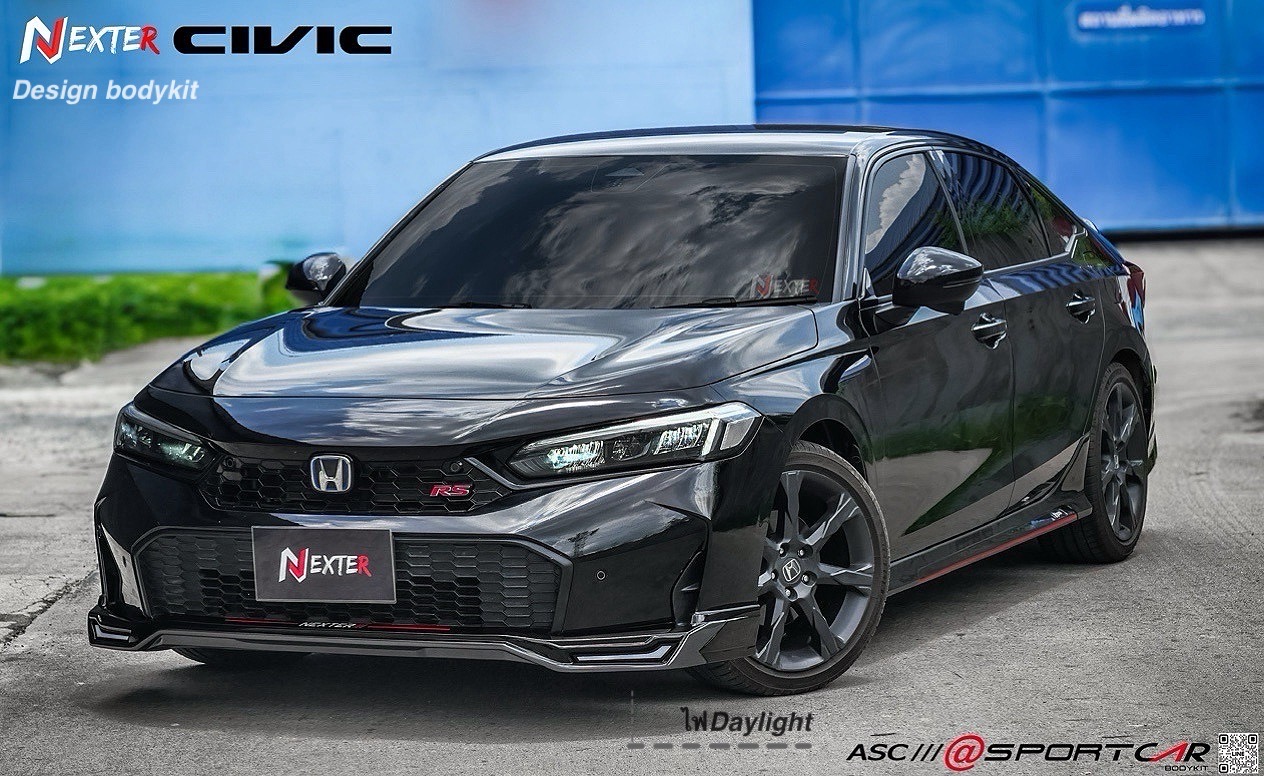 ชุดแต่ง Civic FE Minor Change 2024 2025 NEXTER - สเกิร์ตรอบคัน Honda Civic FE MC แต่งสวย ของแต่ง Civic FE