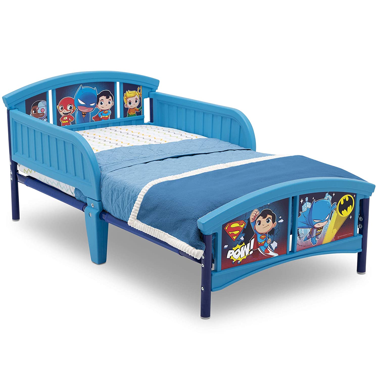 Delta Children Plastic Toddler Bed, DC Super Friends