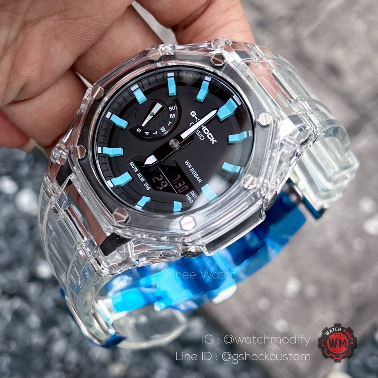 G-Shock Casioak Jelly Gen3 Tiffany Dial with Steel Butterfly Buckle