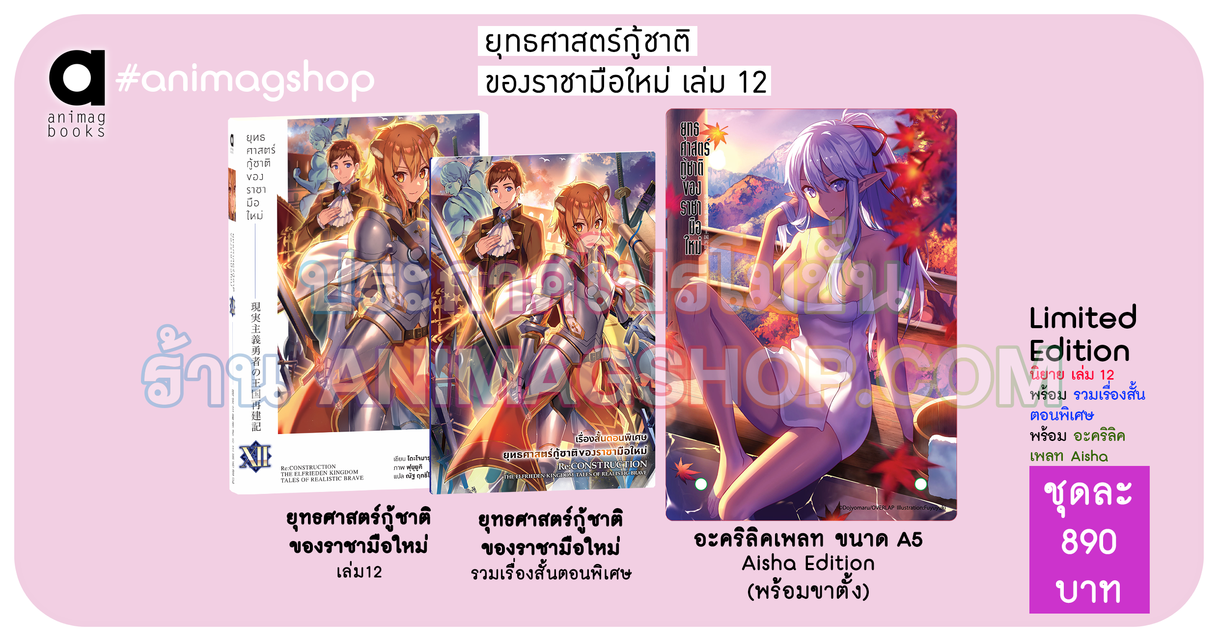 Animag ยุทธศาสตร์กู้ชาติของราชามือใหม่ NOVEL เล่ม 12 Limited Edition