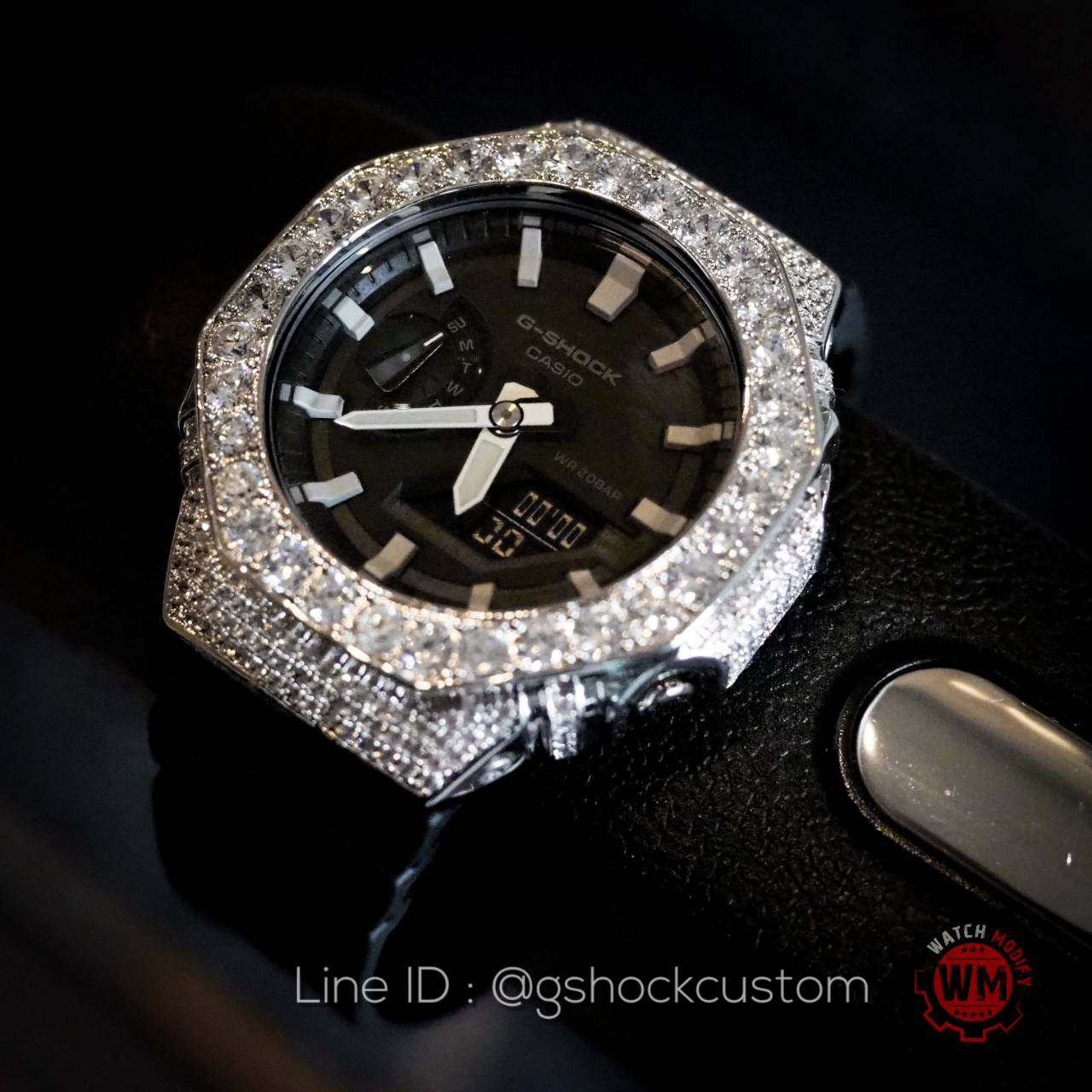 G-Shock AP ฝังเพชรคริสตัล รุ่น Ga-2100-1A