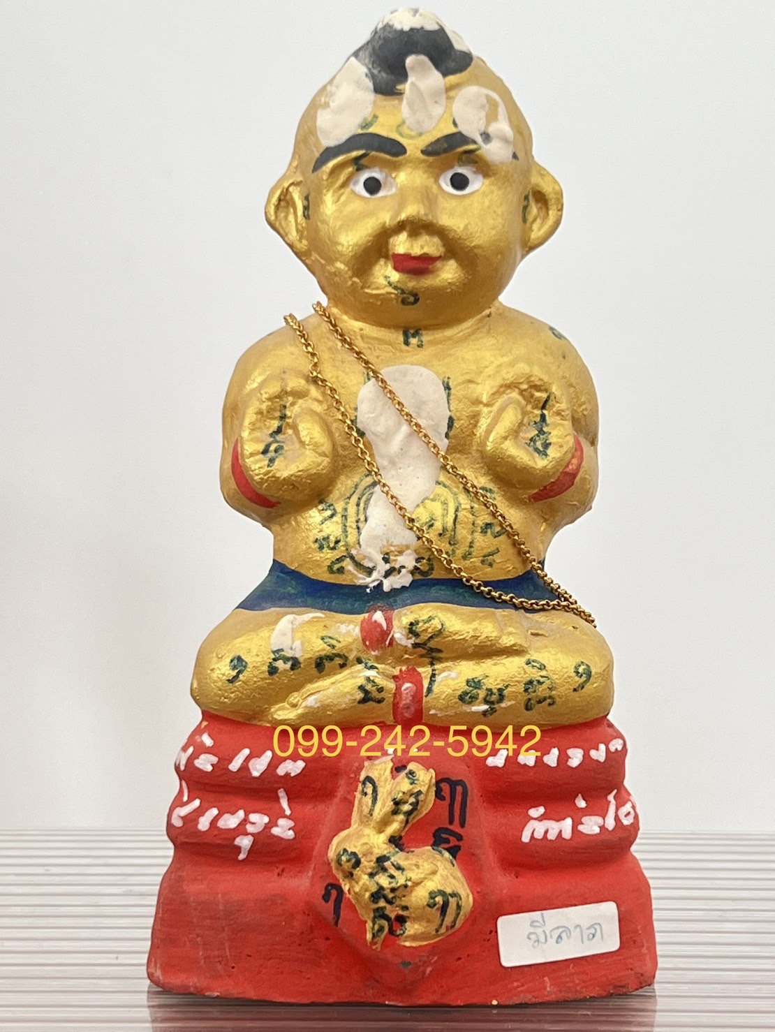 กุมารทอง หลวงพ่อแย้ม วัดสามง่าม จ.นครปฐม ฐานกระต่าย มีลาภ