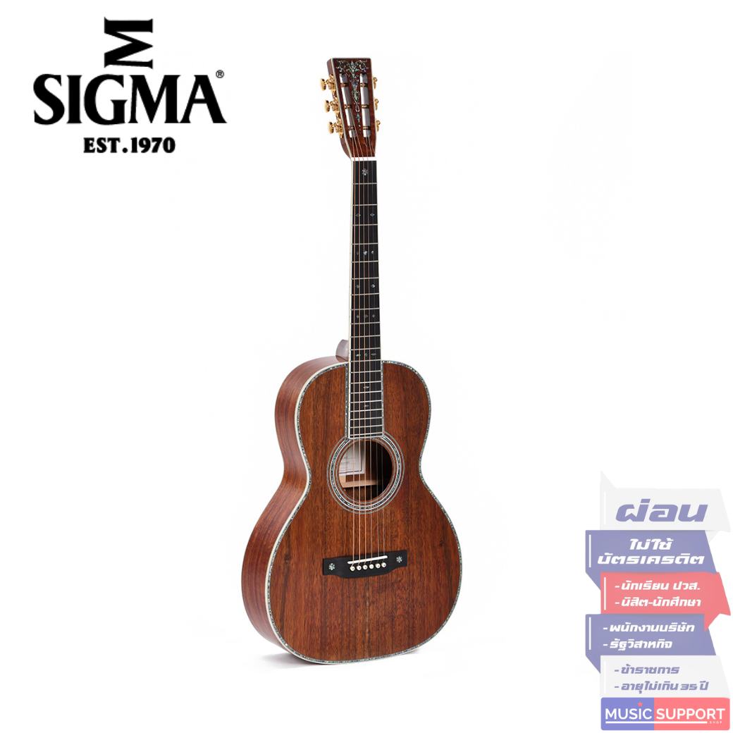 กีตาร์โปร่ง Sigma OOK2-42S + Soft Case