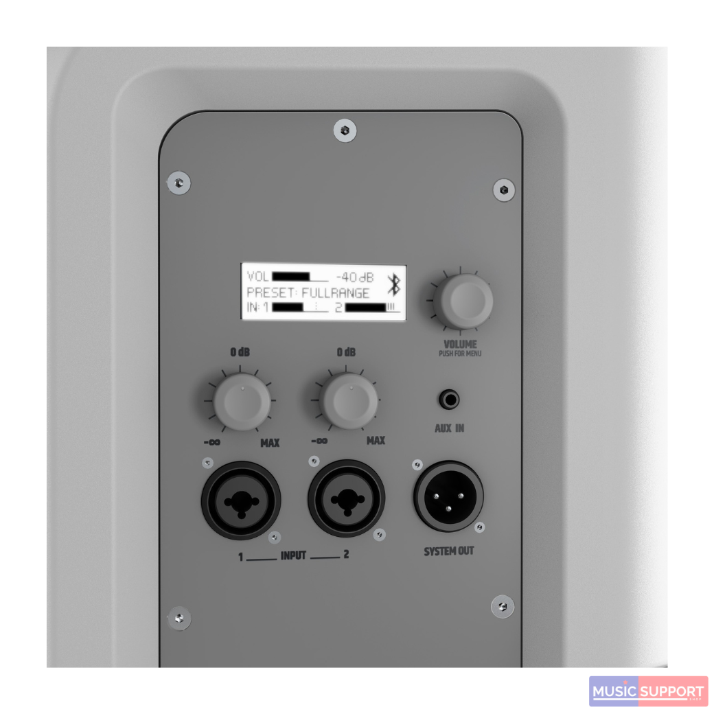 LD Systems ICOA12A BT W สีขาว 300วัตต์ ลำโพงมอนิเตอร์ พร้อมบลูทูธ