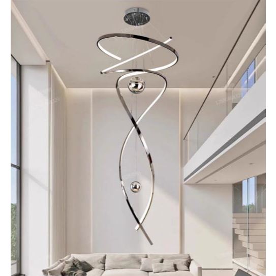 CT220A267 SOTMIA โคมไฟระย้า โคมไฟโมเดิร์นสีทอง Chandelier Lighting โถงบรรได