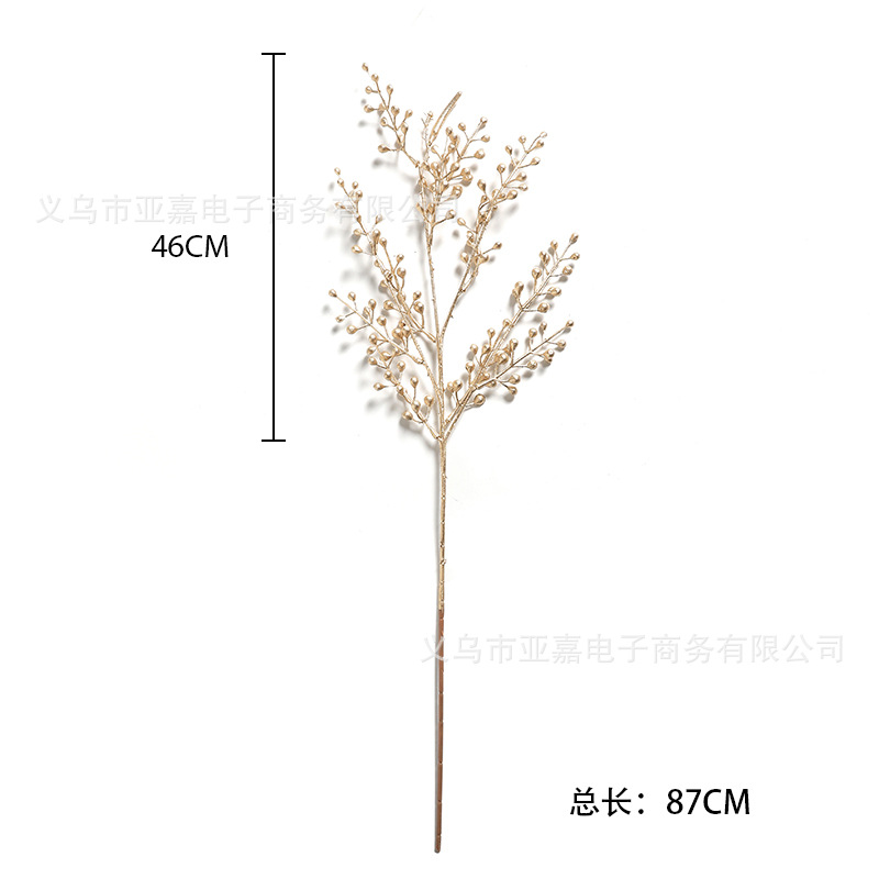 กิ่งไม้สีทอง ใบไม้สีทอง ยูคาลิปตัสทอง ตกแต่งห้อง ประกอบฉาก ST502E806